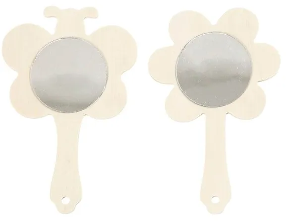 Creativ Company Decorate your Wooden Hand Mirror 2pcs.